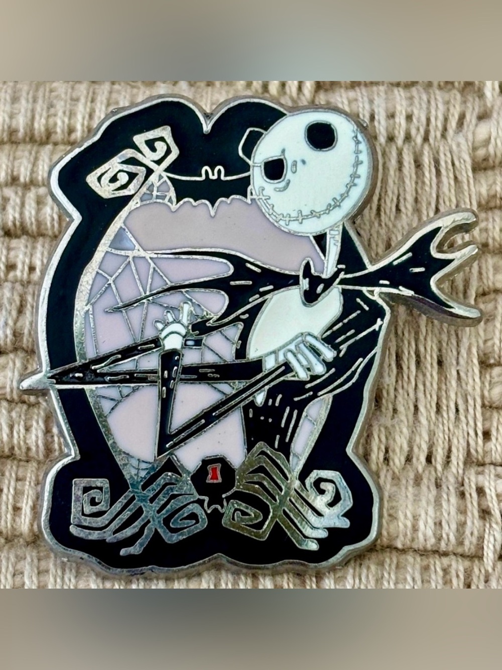DISNEY 2010 Nightmare Before Christmas Jack Skellington Hip Lanyard Starter Pin